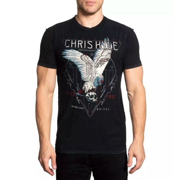 AFFLICTION Men's T-Shirt Reversible S/S CK YETSERD - Picture 9 of 12